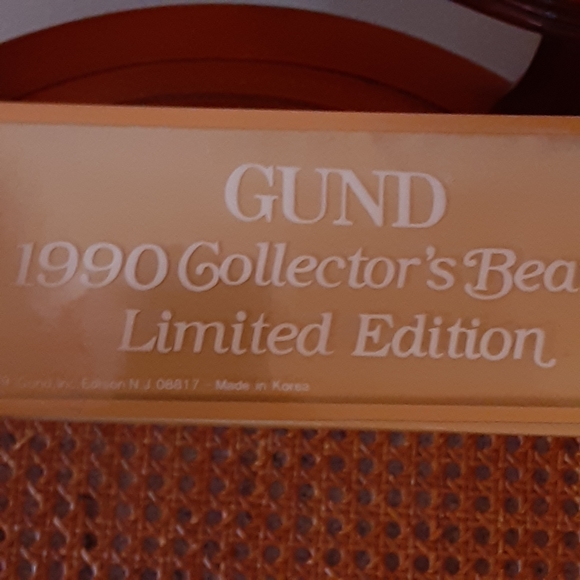 GUND 1990 Collector's Bear, in original Pkg - Picture 5 of 9